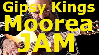 Gipsy Kings Moorea JAM gitarre gipsykings tutorial rumba flamenco jam looper moorea [upl. by Noloc]