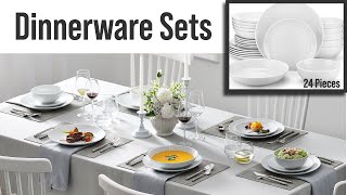 Modern Dinnerware Sets 24 Pieces [upl. by Nidnerb298]