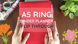 A5 Ring Binder Planner Flip Through  Functional Planner  Flying Tiger Binder [upl. by Anahahs]