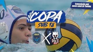 COPA SUB18 DE POLO AQUÁTICO  FEMININO  ABDA X SESI  TV ABDA [upl. by Ahsenom205]