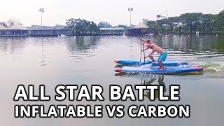 Starboard Airline Inflatable vs Carbon Stand Up Paddle Board [upl. by Ahselet]