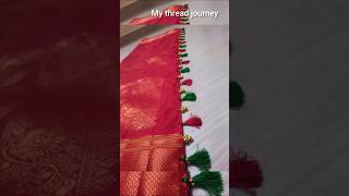 Traditional saree tessel diy trending artist shortsfeed [upl. by Samuela317]