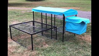 Paw Hut Chicken Coop  HOW TO PUT TOGETHER from BucABuc Farm [upl. by Ntsyrk]