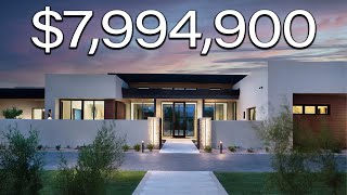 Touring a 7994900 MODERN MANSION In Paradise Valley Arizona With a Guest House [upl. by Iv927]