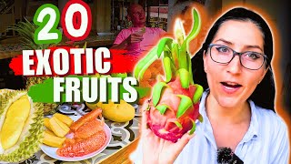 How I Ate 20 Exotic Asian Fruits [upl. by Enitsed656]