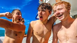 SWIMMING WITH 250 DOLPHINS INCREDIBLY EPIC w Sam Colby amp Corey [upl. by Jillie636]