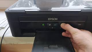 Cleaning the print head EPSON L364 [upl. by Naamana701]