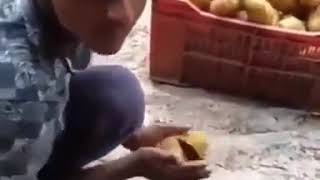 how to cut make pommes in india [upl. by Collbaith]