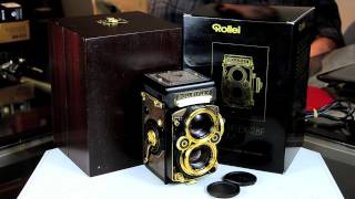 Rollei Rolleiflex 28F Xenotar Aurum Gold Camera [upl. by Aseela]