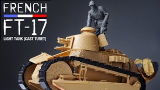 FRENCH FT17  Part 1  135 MENG  Tank Model   model building [upl. by Cristabel145]