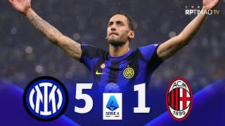 Inter 5 x 1 Milan ● Serie A 202324 Extended Goals amp Highlights ᴴᴰ [upl. by Blumenfeld163]