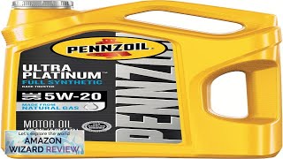 Pennzoil Ultra Platinum Full Synthetic 5W20 Motor Oil 5 Quart Single Pack Review [upl. by Strohl]