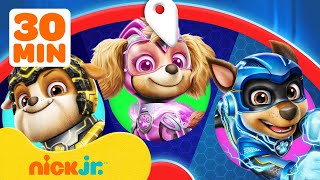 PAW Patrol Mighty Pups Spin the Wheel w Rubble Chase amp Skye  Games For Kids  Nick Jr [upl. by Graniah]