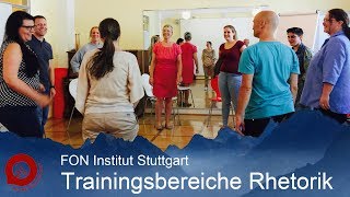 Rhetorik  Trainingsbereiche im FON Institut [upl. by Jessalin]