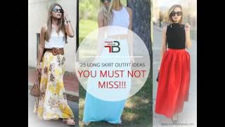 Stylish Ways to Wear Long Skirt Outfits [upl. by Halonna]