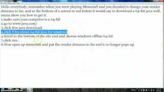 How to download 64bit Java for Minecraft [upl. by Acireit]