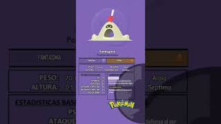 Sandygast pokedex pokemon pokemongame pokemongo ghost anime halloween fantasma octubre [upl. by Alcock549]