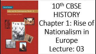 3rd Lecture 10th CBSE Rise of Nationalism in Europe [upl. by Caryn]