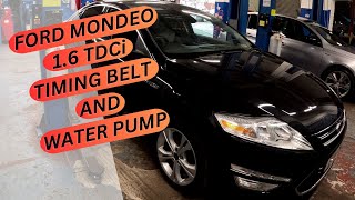 Ford Mondeo 16TDCi Timing belt and water pump replacement [upl. by Norek]