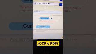 ¿Formato OCR o PDF Cual debo SUBIR a SIMO [upl. by Rattan925]