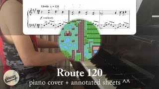 quotRoute 120quot from quotPokémon RSEquot  Piano Cover  Sheets [upl. by Dleifrag]