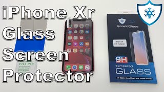 iPhone Xr Tempered Glass Screen Protector  Icy Shield Glass  How To Install [upl. by Beitnes]