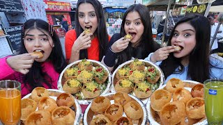 Pani Puri Sev Puri Golgappa Eating Challenge  Golgappa Street Food Challenge  Food Challenge [upl. by Marduk30]