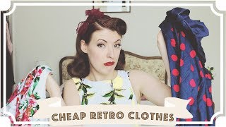 Cheap VintageRetro Clothes Is It Worth It CC [upl. by Einnal483]