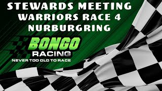 WARRIORS PRO RACE 4 STEWARDS MEETING  Nürburgring Showdown Assetto Corsa Competizione [upl. by Moran]