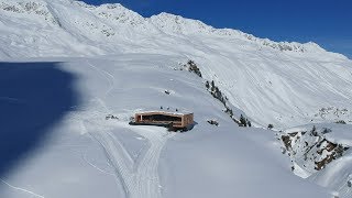 Winterwanderung amp Skidootransport zur Schönwieshütte in Obergurgl Hochgurgl [upl. by Atteram]