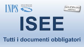 ISEE DOCUMENTI  INPS DSU [upl. by Euqnomod]