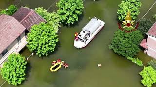 Drone footage shows damage in Italys flooded towns [upl. by Alair546]