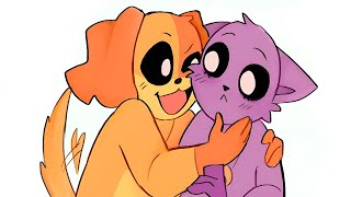 Catnap x Dogday Kiss or Hold   Poppy Playtime Chapter 3 Comic Dub [upl. by Leaper395]