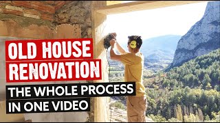 HOW I RENOVATED AN ANCIENT ABANDONED HOUSE  🛠️ Full DIY HowTo Process [upl. by Catlee]