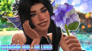 SIREN 🧜‍♀️  SIMS 4 CREATE A SIM WITH CC LINKS [upl. by Neelyk]