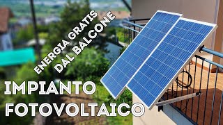 Impianto Fotovoltaico Fai Da Te sul Balcone Quanta Energia Producono dei Pannelli con Datalogger [upl. by Kosel588]