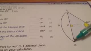 MyMaths Arcs and sectors not flipping segments stupid MyMaths Q2 [upl. by O'Donnell]