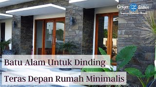 112 Contoh Batu Alam Untuk Dinding Teras Depan Rumah Minimalis Terbaru [upl. by Iot]