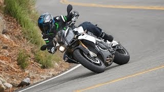 2014 Aprilia Tuono V4R  4cyl Streetfighter Shootout Part 4  MotoUSA [upl. by Nnahoj]