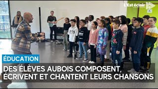 Des élèves aubois composent écrivent et chantent leurs chansons [upl. by Ganiats]