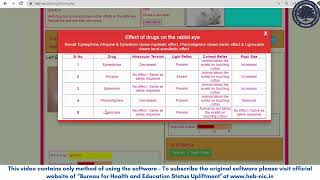 Experiment on effects of various drugs Mydriatic Miotic and Local Anaesthetics on rabbits eye [upl. by Nannie411]