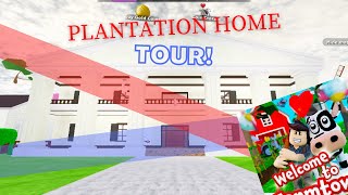 PLANTATION HOME Tour Welcome to Farmtown Roblox [upl. by Mrots]