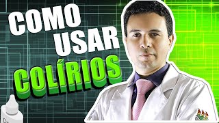 Como pingar colírio Aprenda a forma CERTA de colocar colírio nos olhos [upl. by Grae910]