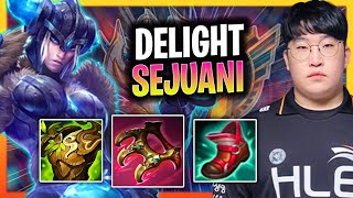 DELIGHT TRIES SOME SEJUANI SUPPORT  HLE Delight Plays Sejuani Support vs Poppy Season 2024 [upl. by Willy]