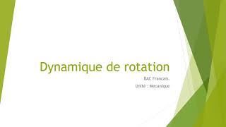 dynamique de rotation 1 identifier un mouvement de translation [upl. by Sirahs]