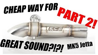 Finishing Installing ECS TUNING Exhaust Cutout on Mk5 Jetta Part 2 [upl. by Calabresi214]