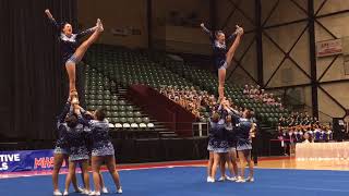 SanfordMeridian’s Round 3 at the 2018 MHSAA competitive cheer state finals [upl. by Hortense]