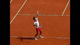 Djokovic Saque Serve Cámara lenta Slow motion [upl. by Lzeil]