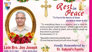 Funeral Ceremony of Bro Joy Joseph [upl. by Xuerd]