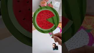 muktaartcraft art papermakingthings diy amazingpaper watermelon amazingpapercraft craft [upl. by Anilram]